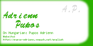 adrienn pupos business card